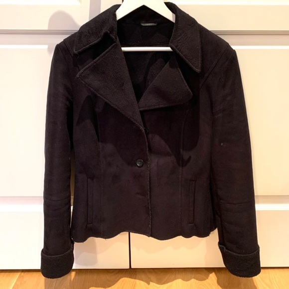 90s Vintage Black Suede Jacket - Picture 7 of 7